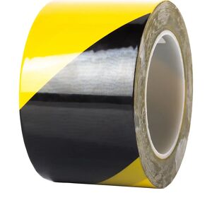 Ampere Cinta para marcar suelos, extra-fuerte, anchura 75 mm, grosor 0,2 mm, amarillo y negro