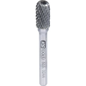 KS Tools Punta de fresado cilíndrica HM forma C, plateado, Ø 3 mm