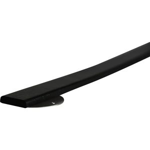 SHG Protección de superficies Knuffi® con carril de montaje, tipo F, pieza de 1 m, negro