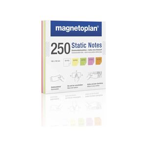 magnetoplan Notas adherentes Static Notes, UE 250 unidades, en colores variados, H x A 100 x 100 mm, a partir de 5 UE
