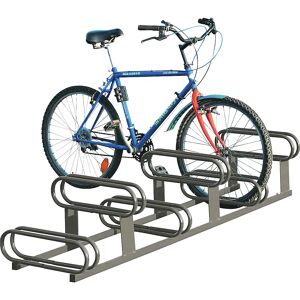 PROCITY Aparcamiento de bicicletas a distintas alturas, 6 plazas, gris