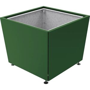 PROCITY Jardinera OLBIA, H x A x P 975 x 1170 x 1170 mm, verde musgo