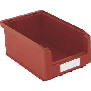 BITO Caja visualizable, L x A x H 350 x 210 x 145 mm, UE 10 unid., rojo