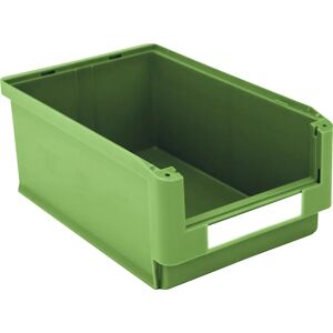 BITO Caja visualizable, L x A x H 500 x 313 x 200 mm, UE 6 unid., verde