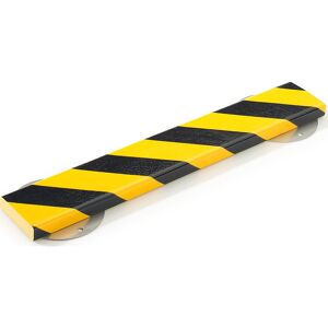 SHG Protección de superficies Knuffi® con carril de montaje, tipo S, pieza de 500 mm, negro y amarillo