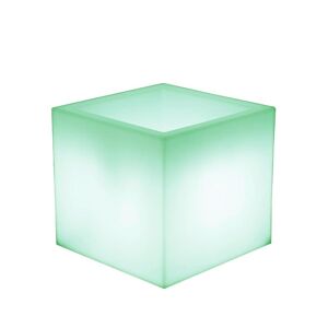 Newgarden Macetero cuadrado con luz y carga solar exterior luz rgb 40x40x36 cm