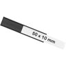 magnetoplan Perfil en U magnetoflex®, UE 30 unid., H x A 10 x 50 mm, negro