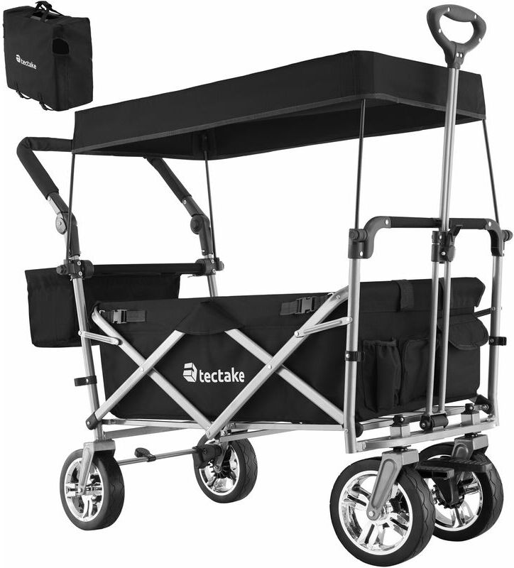 Tectake - Carrito de mano plegable Nico - negro negro - negro