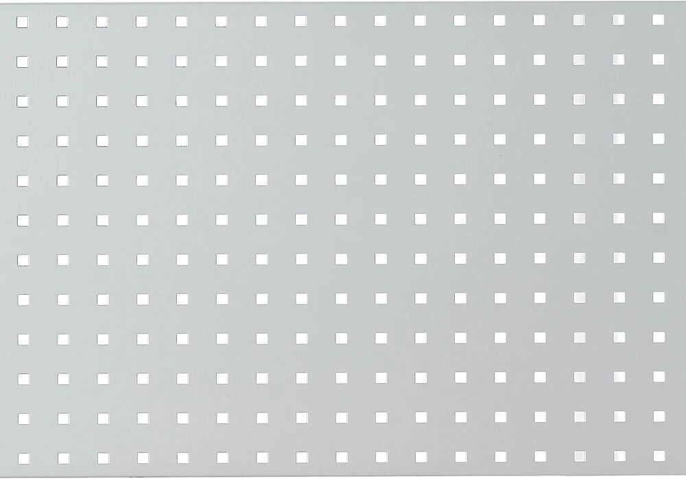 RAU Pared perforada para banco de trabajo, gris luminoso RAL 7035, A x H 1000 x 450 mm