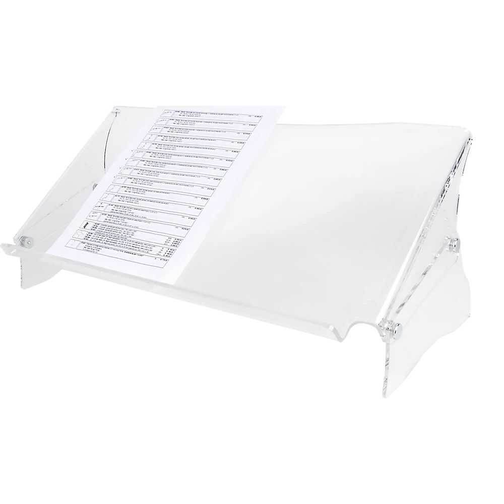 Dataflex Soporte para documentos ERGODOC®, ajuste de altura 160 - 235 mm, transparente claro