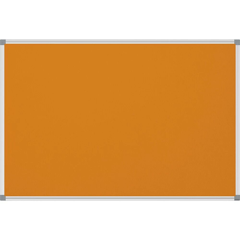 MAUL Panel para alfileres STANDARD, cubierta de fieltro, naranja, A x H 1800 x 900 mm