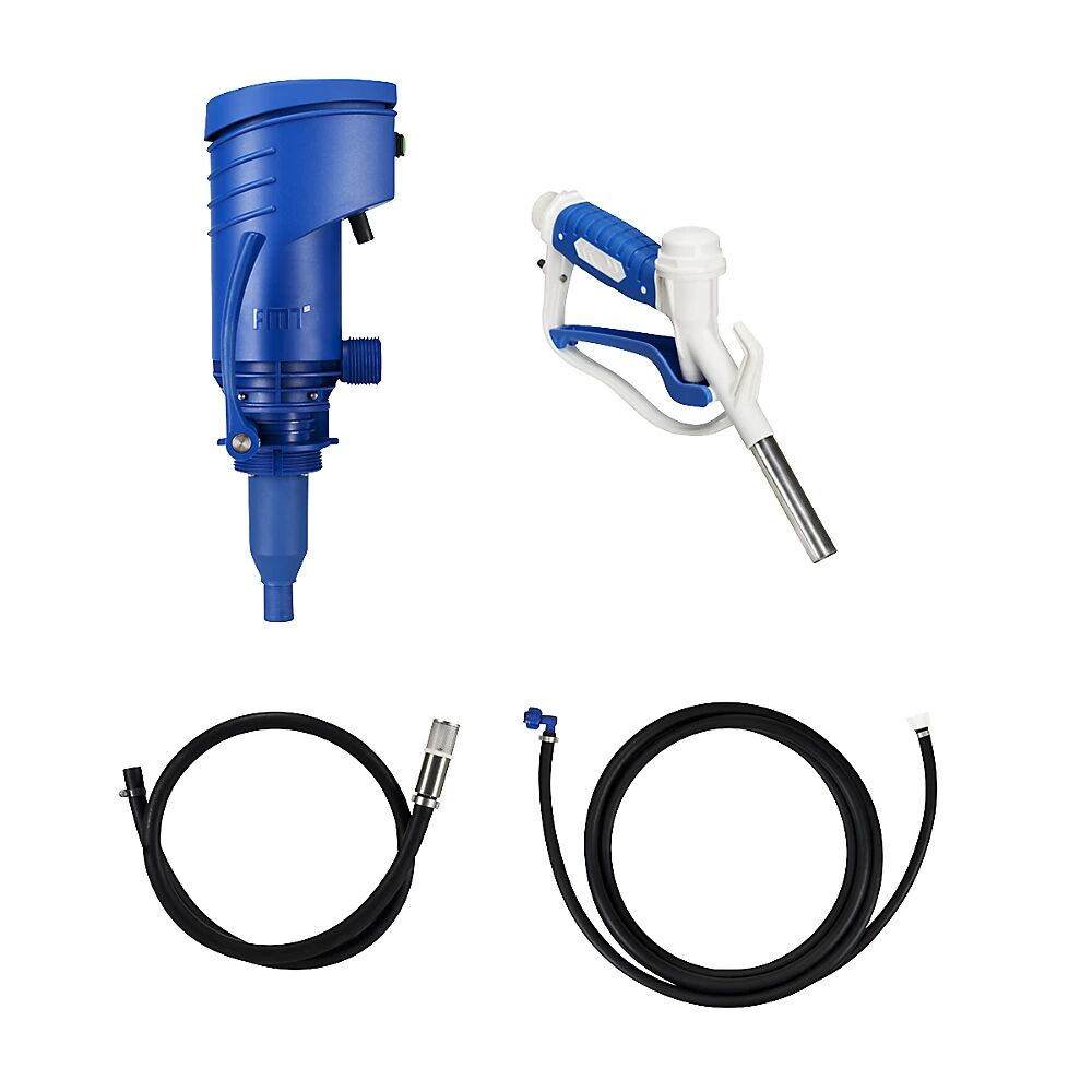 PRESSOL Bomba eléctrica para bidones y recipientes para AdBlue®/urea, con pistola de suministro mecánica, para AdBlue® / urea