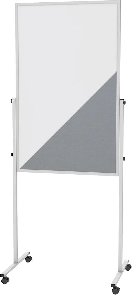 MAUL Panel para conferencias solid, panel rotulable / fieltro gris, H x A del panel 1200 x 750 mm