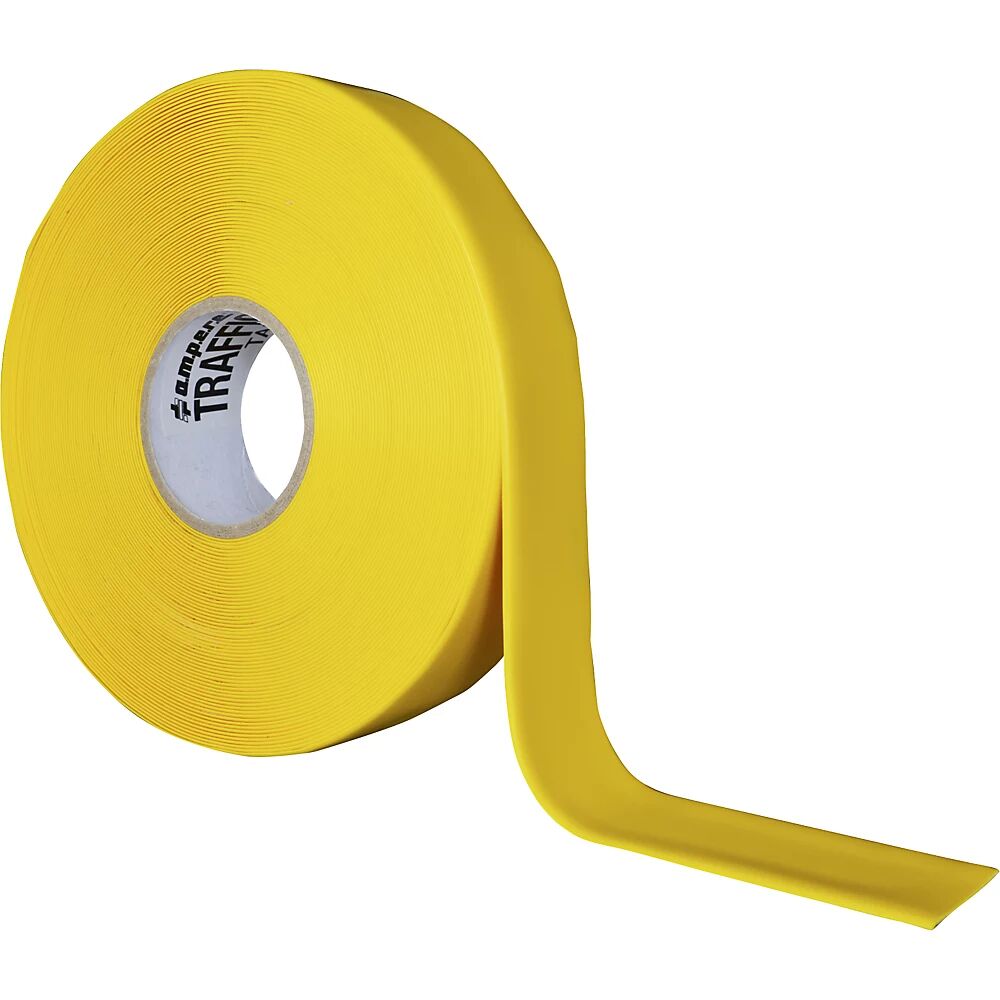 Ampere Cinta para marcar suelos, extra-fuerte, anchura 50 mm, amarillo