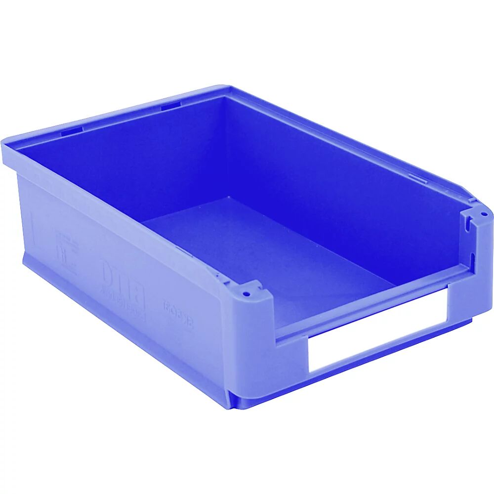 BITO Caja visualizable, L x A x H 500 x 313 x 145 mm, UE 8 unid., azul