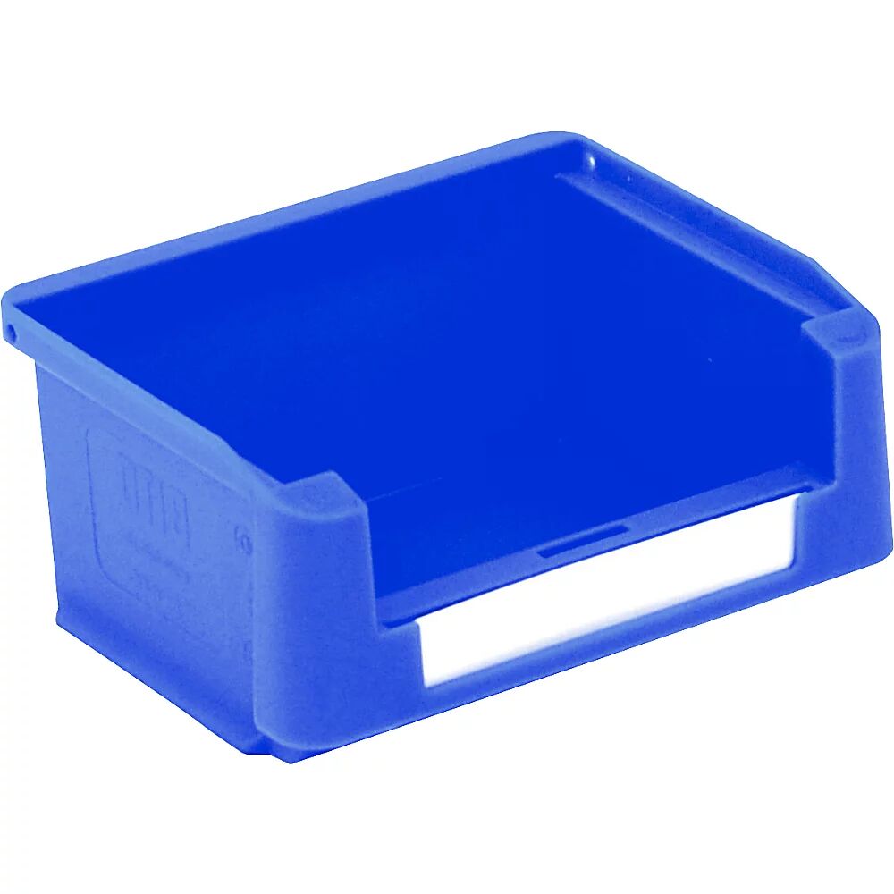 BITO Caja visualizable, L x A x H 85 x 102 x 50 mm, UE 60 unid., azul