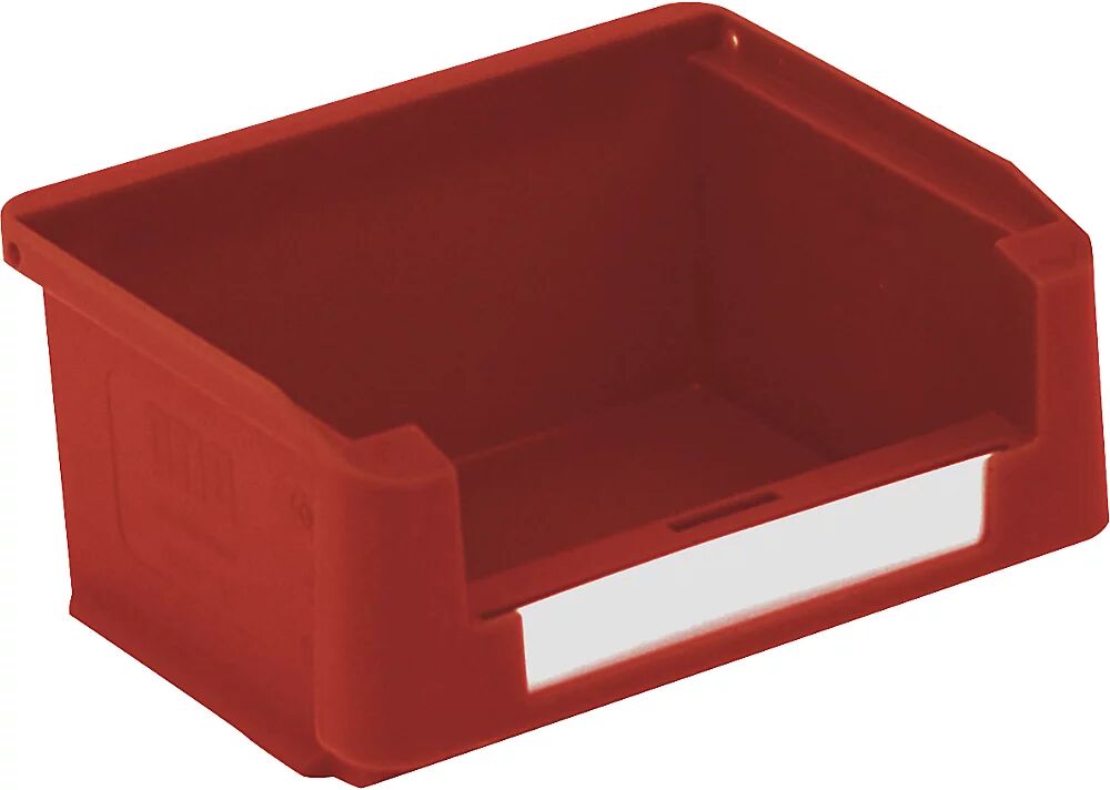 BITO Caja visualizable, L x A x H 85 x 102 x 50 mm, UE 60 unid., rojo