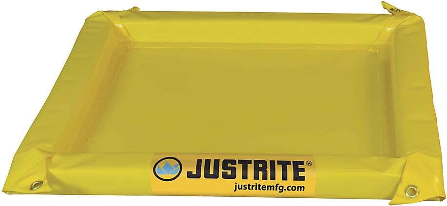 Justrite Cubeta colectora universal y flexible, altura exterior 51 mm, volumen de recogida 19 l