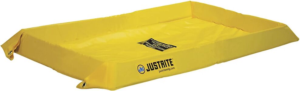 Justrite Cubeta colectora universal y flexible, altura exterior 102 mm, volumen de recogida 76 l