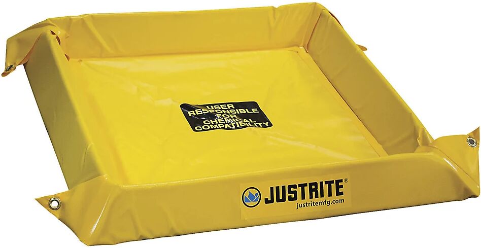 Justrite Cubeta colectora universal y flexible, altura exterior 102 mm, volumen de recogida 151 l