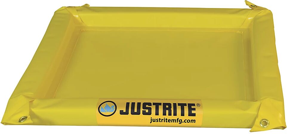 Justrite Cubeta colectora universal y flexible, altura exterior 51 mm, volumen de recogida 167 l