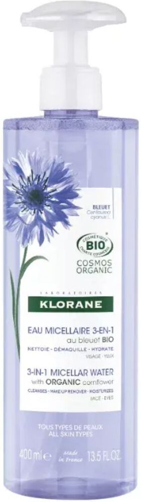 Klorane Agua micelar con aciano de cultivo 400mL