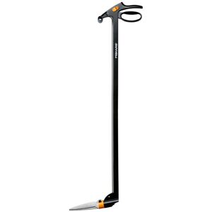 Fiskars Cisaille à gazon longue portée, Mécanisme anti-bourrage Servo-System, Longueur: 100 cm, Lames en acier/Poignée et manche en plastique renforcé de - Publicité