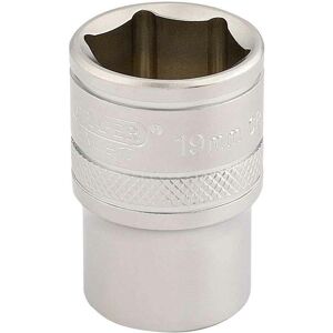 - h-mm/ms 1/2in Square Drive 6 Point Metric Socket 19mm