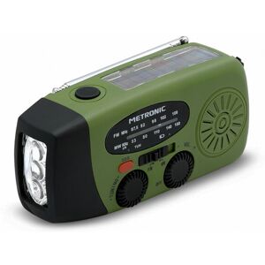 Radio Joe dynamo d'urgence à chargement solaire 2000 mAh - Verte et noire - Vert