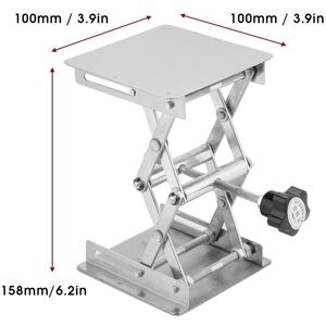 Plate-forme élévatrice en acier inoxydable, support de levage de laboratoire, support à ciseaux 100x100mm - Publicité