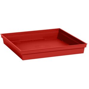 Soucoupe 32.6x32.6cm Toscane Rouge Rubis - EDA Plastiques