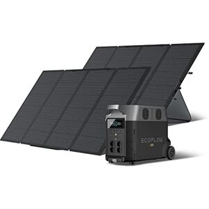 EF ECOFLOW ECOFLOW Générateur solaire DELTA Pro 3.6KWh/3600W avec 2 x 400W panneau solaire sur balcon, centrale électrique portable pour la maison, le camping en plein air, le RV et l'urgence. Publicité