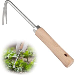 Svalor Désherbeur Manuel avec Manche en Bois, 25.5cm Longueur Desherbeur en Acier Inoxydable, Désherbeur Manuel en Forme de V, pour Désherber, Transplanter, etc. Publicité