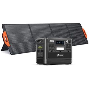 FOSSiBOT F2400 Generateur Electrique Portable 2400W avec Panneau Solaire Portable 200W, Generateur Electrique avec Cellule Solaire Pliable, Generateur pour Camping-cars, Jardin, RV, Économie d'Énergie - Publicité