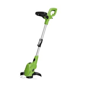 VITO Coupe bordures electrique 450W Mat téléscopique Coupe 25cm-Tête matique fil 1.5mm Guide de coupe VITO Garden