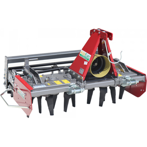 AgriEuro TOP-LINE Herse rotative RF130 - largeur de travail 130 cm -12 lames Série légère - Rouleau à cage