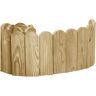 Bordure de Jardin Bordure en Bois Rouleau de Bordure Vert 120 cm