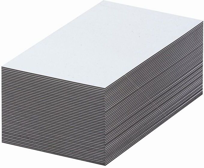 CERTEO Etiquettes magnétiques - blanches - h x l 50 x 100 mm, lot de 100 - Coloris: