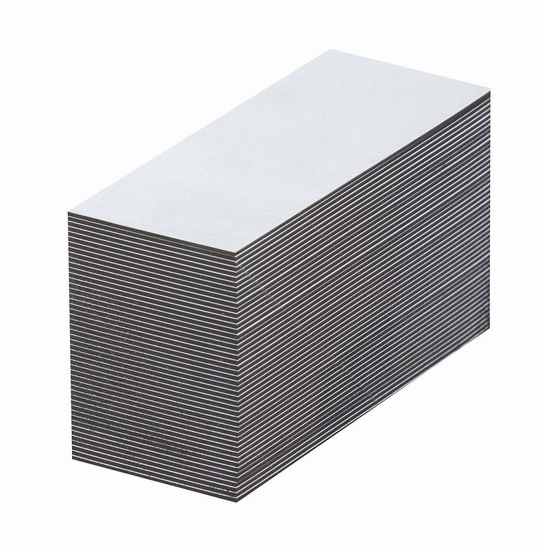 CERTEO Etiquettes magnétiques - blanches - h x l 50 x 80 mm, lot de 100 - Coloris: