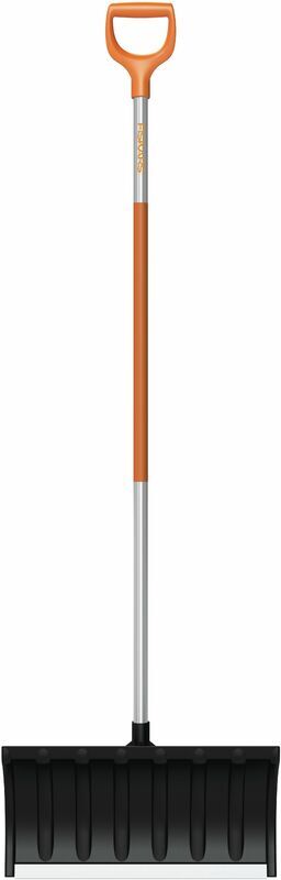 Fiskars Pelle poussoir à neige, Largeur: 54 cm, Tête en plastique/Manche en