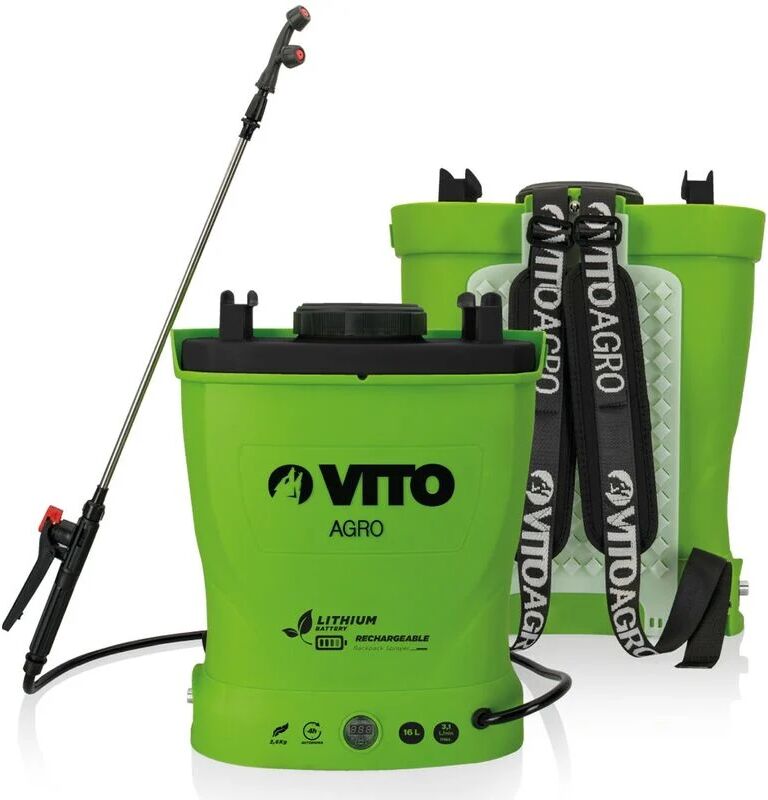 VITO GARDEN Pulvérisateur à batterie Lithium VITO 12V/6AH 16L 6 bars Autonomie 4h Poids