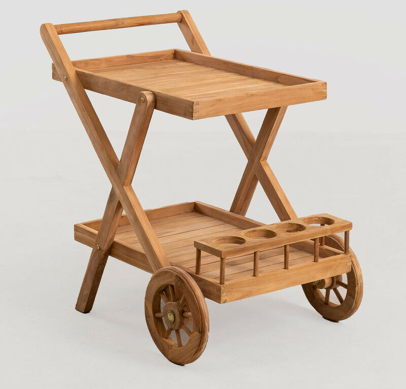 SKLUM Chariot de jardin en bois de teck Pira Bois de Teck bois de teck - Madera de