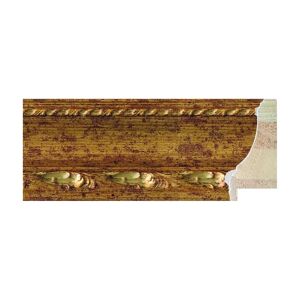 Leroy Merlin Asta per cornice Rovesciata lavorata in legno rilievo oro 6.9 cm