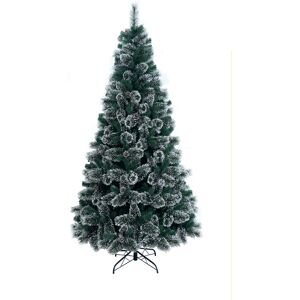 Leroy Merlin Albero di Natale artificiale New cortina verde H 180 cm x Ø 104 cm