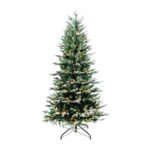 Leroy Merlin Albero di Natale artificiale John Snow verde con illuminazione H 210 cm x Ø 96 cm