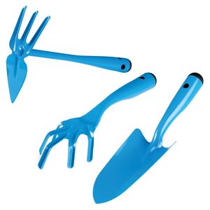 Tecnomat SET 3 UTENSILI IN ACCIAIO PER GIARDINO SARCHIATORE ZAPPA CUORE TRAPIANTATORE LARGO