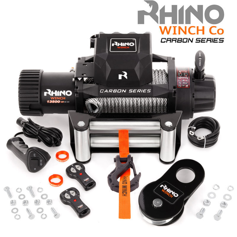 Rhino Winch Rhino - Verricello Elettrico 13500 lb / 6125 Kg Carbon Series con