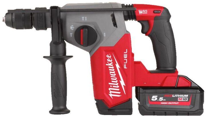 Milwaukee M18 FHX-552X M18 Fixtec SDS-Plus Accucombihamer 18V 5,5Ah Li-Ion 4933478889