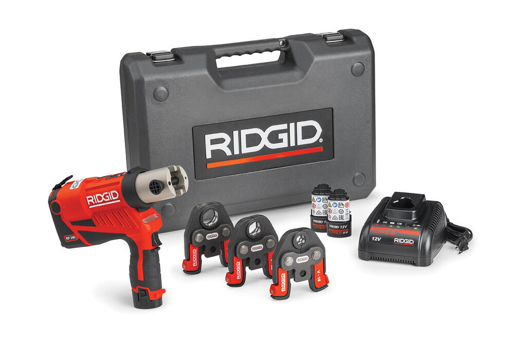 Ridgid RP240 12 - 35 mm Accu Perstang 12V 2.5 Ah Li-Ion + 3 bekken V14-V16-V22