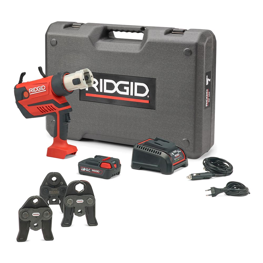 Ridgid RP350-B Kit Standaard 12 - 108 mm basis set Perstang 18V 2.5Ah Li-Ion + bek TH 16-20-26